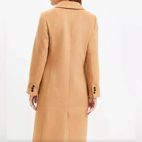 LOFT Women Double Breasted Tan Coat Jacket Size XXL - Picture 2 of 16